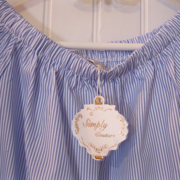 Simply Couture Top Off Shoulder Split Sleeves NWT - Picture 3 of 4